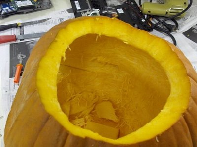 Step 1 - This pumpkin will be turned in a personal computer case