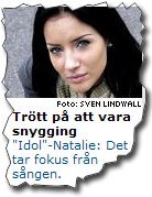 Bild på Idol-deltagare som säger att hennes snygghet tar fokus från sången.