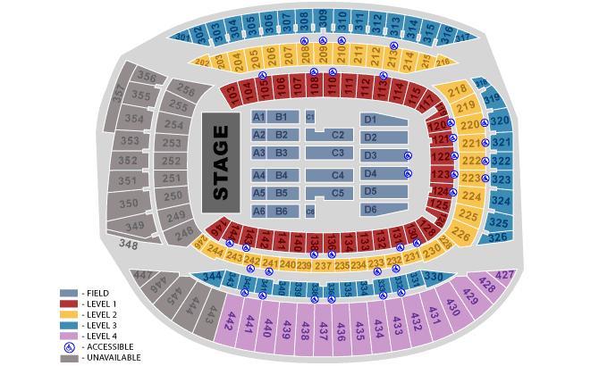 Rolling Stones Seating Chart