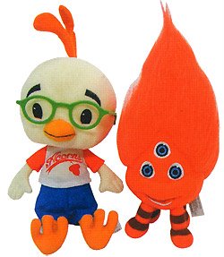 chicken little orange alien stuffed animal