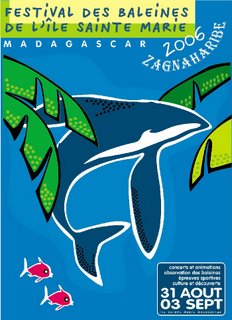 Affiche du 5e Festival des Baleines de l'île Sainte Marie de Madagascar 2006