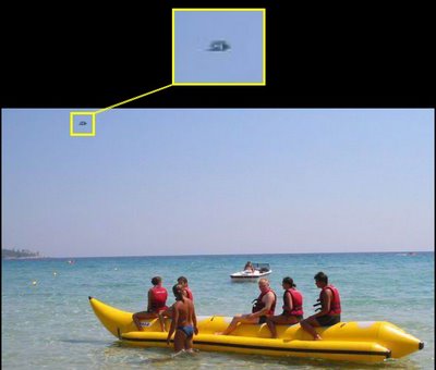 UFO Over MALLORCA With Inset