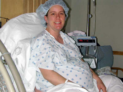 me just before we went into surgery-- cause I never did get round to publishing that look how big I am photo