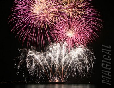 Fireworks display at the World Pyro Olympics
