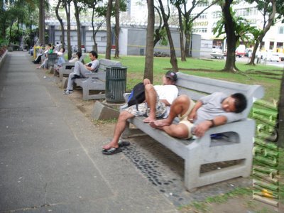 A slow day at the Glorietta Park