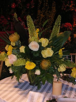 Flower Arrangement on Table ...