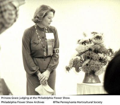 Princess Grace Judges Flowers in Historical Photo at Philadelphia Flower Show ...