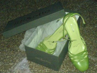 4 inch green heel