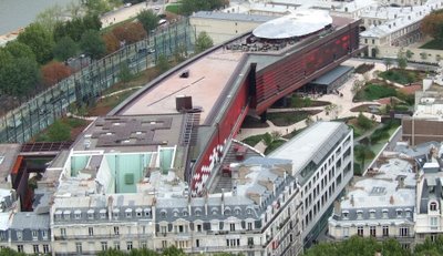 Le musée vu de la Tour Eiffel