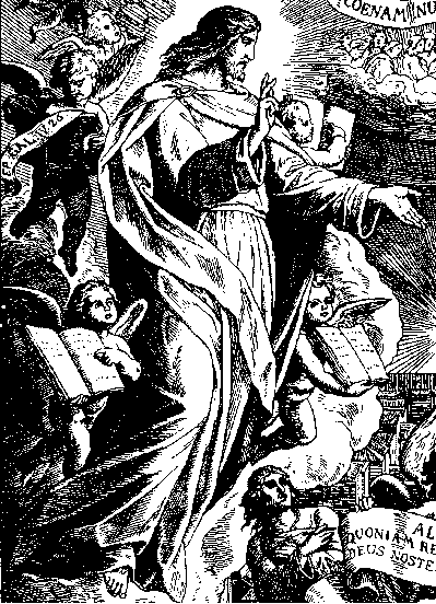 Detail from New Jerusalem, Alpha and Omega by Julius Schnoor von Carolsfeld