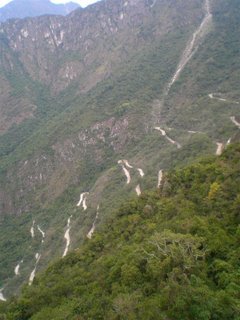 And just a small photo to show the road up to Machu Picchu (nice eh?)
