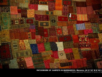 Patchwork of  Carpets in Marrakech
