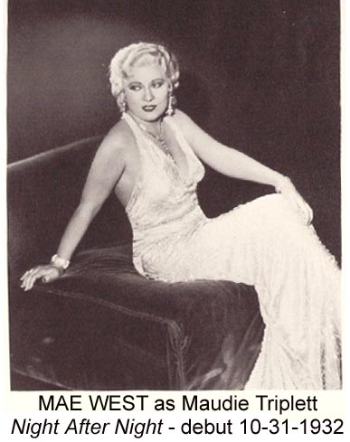 Mae West: October 1932.
