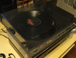 Turntable used for ripping vinyl records