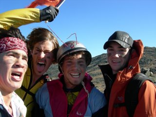 Crazy College Racers on the Presidential Ridge in the White Mountains