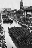 'Wet Heroes Marching through old Singapore'