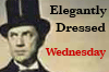 Elegantly Dressed Wednesday button