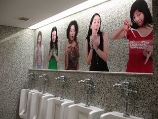 bathroom design - ladies pictures in men restroom