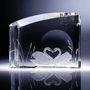 Glass art - Swan