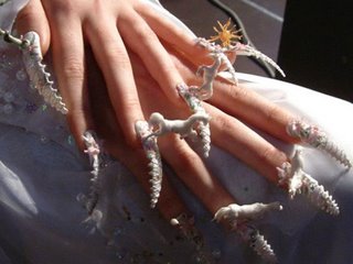 impressive idea. horse theme on fingernails. the fingernails looks 