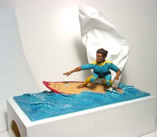 tissue box - surfer