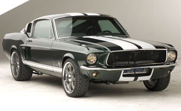 The Ford Mustang is an American automobile, originally based on the Ford Falcon compact. The first production Mustang, a white convertible with red interior rolled off the assembly line in Dearborn, Michigan on March 9, 1964.