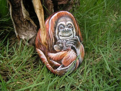 special gift from Malaysia - orangutan stone