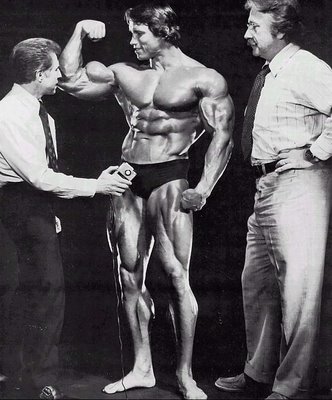 Arnold Schwarzenegger in mr universe competition
