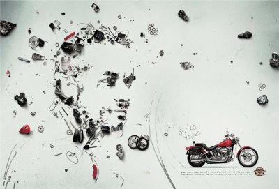 ads for harley davidson motorbike