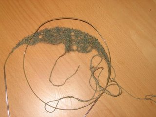 The start of my lace shawl