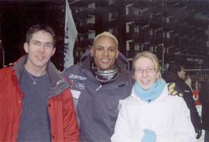 A la Plagne fin décembre 2004, avec Lolo et Marc