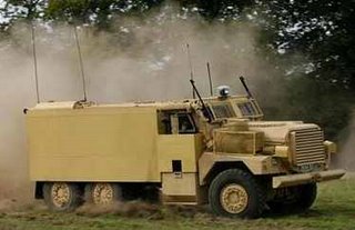 The new Cougar being put though its paces on Salisbury Plain