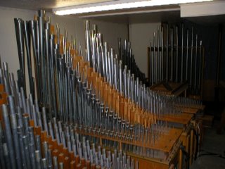 Organ pipes, of the type at the centre of the controversy - these are not an 'electrical installation'
