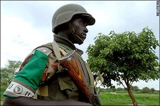 A study in uselessness - an African Union soldier on patrol