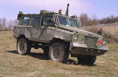 The Alvis 8 in Bosnia - claimed by Drayson to be an RG-31