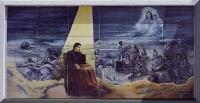 Don Bosco sueña la Patagonia (sobre óleo de Salvador Galant) 1988 - en Castrobarros y Don Bosco - CABA