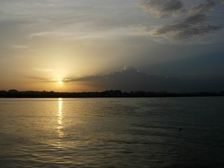 Sunset at Hussain Sagar, Hyderabad. Photograph by Paritosh Uttam