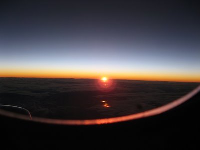 Sunrise at 30,000 feet