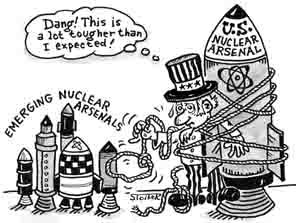 Emerging Nuclear Arsenals - Political Cartoon