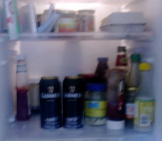 Guinness in the fridge