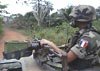 Franzoesischer Soldat in Cote d'Ivoire