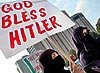 Pakistan Extremisten Islamisten Anti Israel Demonstration mit Schild God Bless Hitler
