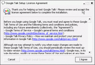 GoogleTalk Agreement