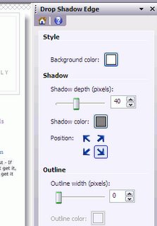 drop shadow