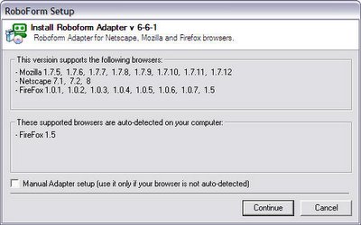 Robo Form Firefox adapter