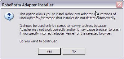Robo Form Adapter for FireFox