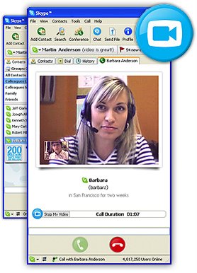 Skype 2 with video calling