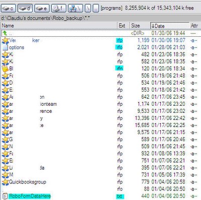 verify roboform backup