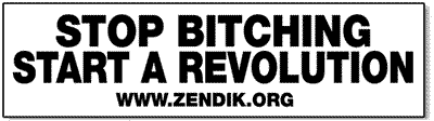 Zendik.org bumper sticker