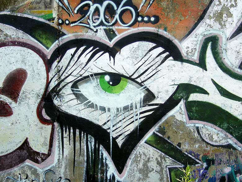 street art. graffiti image captured in granollers, barcelona.